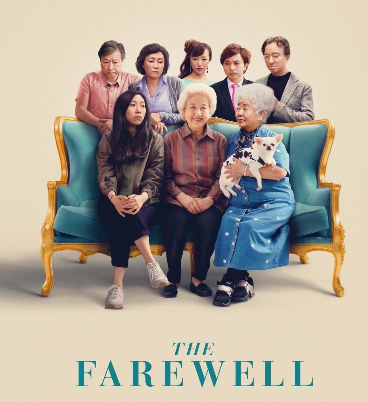 show poster for The Farewell theatre production featuring 8 individuals