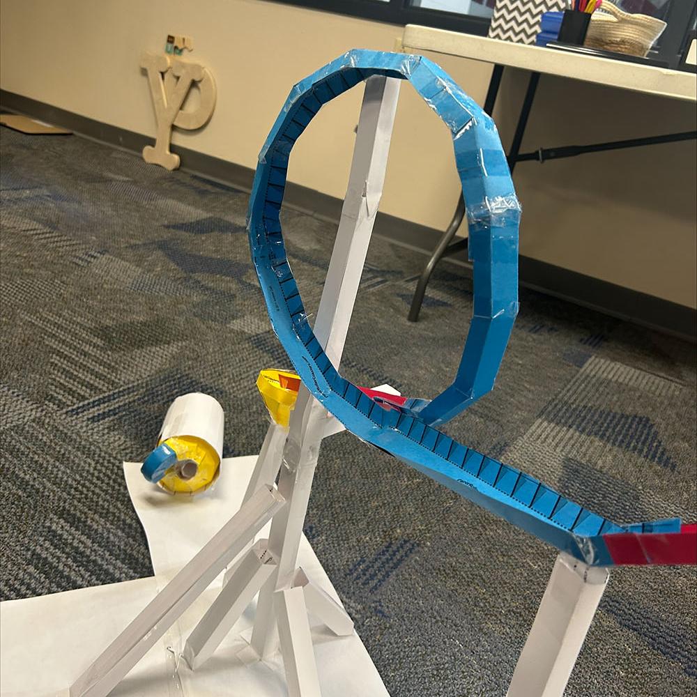 a model of a rollercoaster