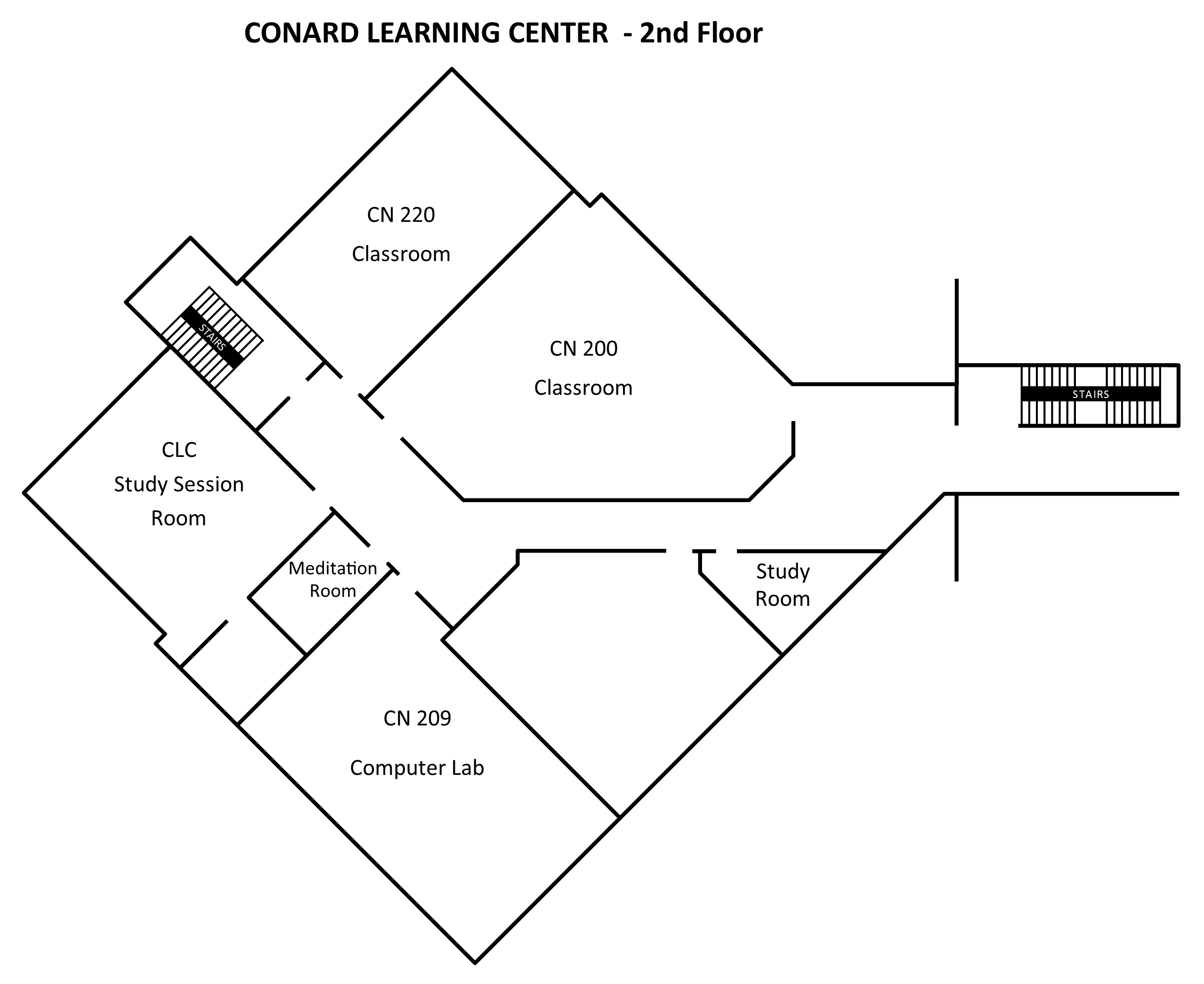 Conrad learning center second floor floorplan