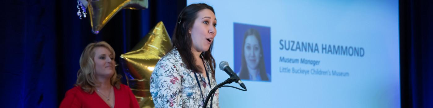 Photo of Suzanna Roemer speaking at an event