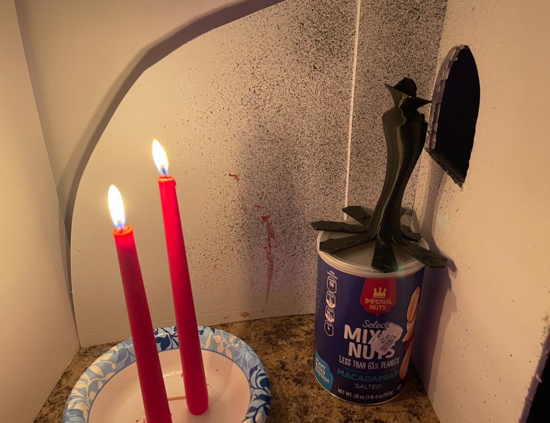 picture of two burning candles