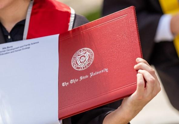 image of an Ohio State diploma