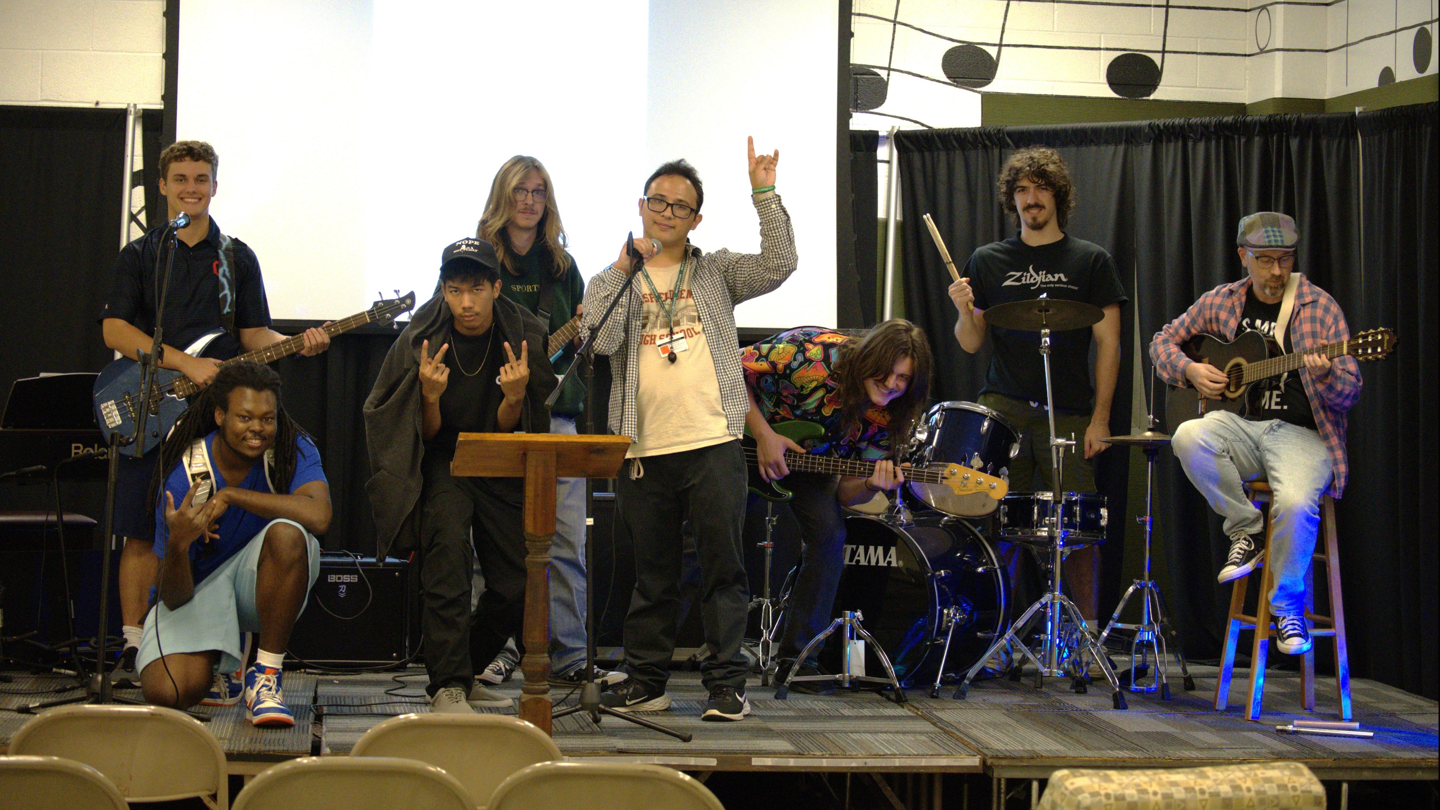 group of students in Club 419