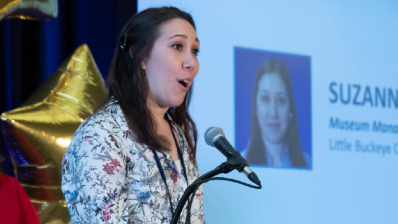 Photo of Suzanna Roemer speaking at an event