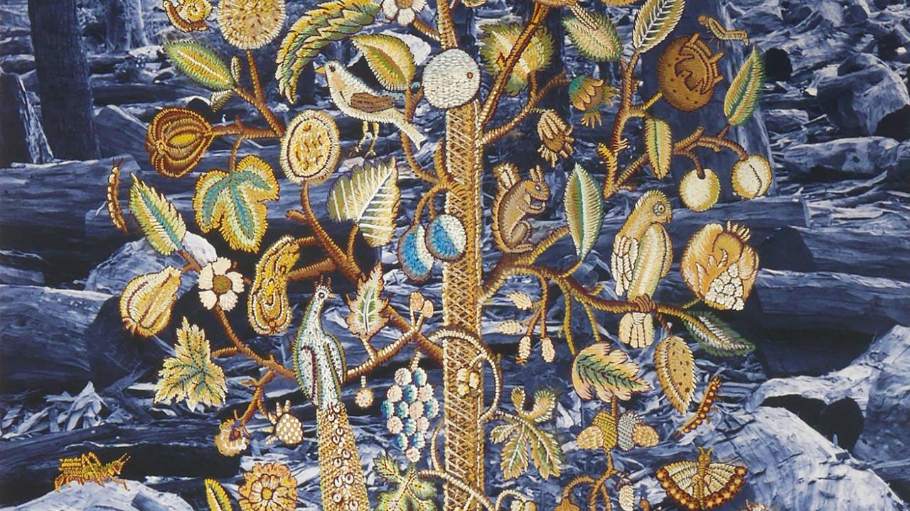 a art painting of a version of a tree of life